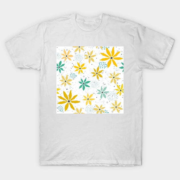 Yellow Trendy T-Shirt by Kristina Stellar Scandinavian Land